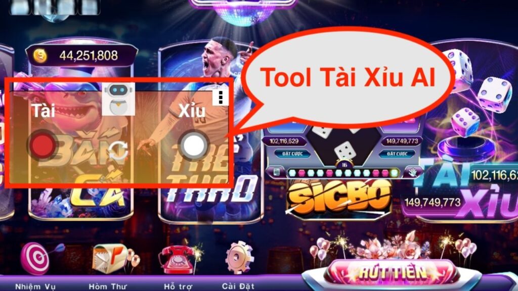 Tool Tài Xỉu AI là gì? Hướng dẫn chi tiết cho người mới (Mới nhất 2025) 1 Giao diện Tool Tài Xỉu AI dự đoán tài xỉu online.